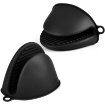 Gant de Cuisine épais en Silicone, 1 Paire Gants de Four Résistant à la Chaleur, Gants de Cuisine Antidérapants, Gant Cuisine Anti Chaleur