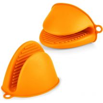 Gant de Cuisine épais en Silicone, 1 Paire Gants de Four Résistant à la Chaleur, Gants de Cuisine Antidérapants, Gant Cuisine Anti Chaleur pour