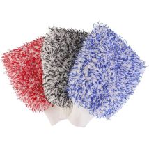 Gant de lavage en microfibres, Gant lavage de lavage ultra doux, limite les risques de rayure - Conçu pour retenir un volume maximal de mousse pour