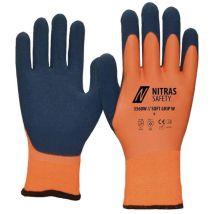 Gant de protection contre le froid SOFT GRIP W taille 11 – orange/bleu foncé – EN 388, EN 511 – NITRAS