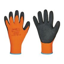 Gant de protection contre le froid Eco Winter taille 10 noir/orange en 388, en 511 catégorie epi ii polyester/latex rétrécissant