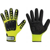 Gant Resistant taille 9 lumineux jaune/noir EN 388 catégorie EPI II fibre synthétique