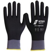 Gant SKIN FLEX C taille 10 gris/noir EN 388 catégorie EPI II EN 388, EN 407