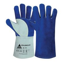 Hase Safety Gloves - Gant de soudeur Mühlheim Blue taille 11 bleu/gris Croûte de cuir en 388, en 12477 catégorie epi ii