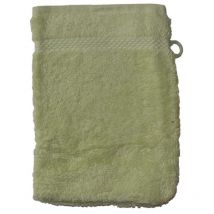 Gant de toilette coton bio coloris Vert tilleul