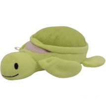 Gant de toilette en forme de tortue Vert 20 cm
