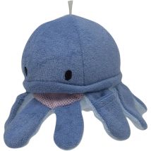 Gant de toilette en forme d'octopus Bleu 20 cm