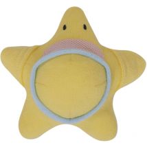 Gant de toilette en forme d'étoile de mer Jaune 20 cm