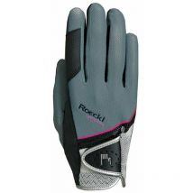 10, Noir: Gant d'équitation Roeckl modèle Madrid pour adulte avec coupe anatomique ultra confortable