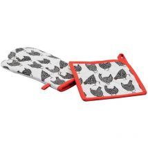 Ensemble gant et manique Cocottes