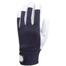 Lot de 10 - Gants à manchette élastique bleue avec fermeture scratch eurostrong 860 Taille 10