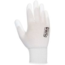 Gant Keep Safe avec dos en polyéthylène et paume en polyuréthane Taille 9 Juba Blanc