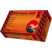 Gant Nitrile Orange 8,5gr Taille l Rubberex boite de 50