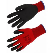 Guantes de poliamida Singer rojos - talla 10 - NYMR15CFTN10