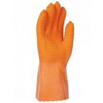 Gant protection Chimique Anti Chaleur Singer Taille 9 Orange Coton interlock 30cm coupé Cousu paume crêpée