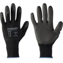 Lot de 10 - Gants Tricot sans couture euro - ice 6630 - Noir Taille 7