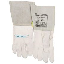 Weldas - Gant de soudeur taille xxl (10,5) nature vachette/croûte/Softtouch en 388, en 12477, en 1149-2