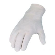 Gant taille 10 blanc nature tricot en coton catégorie epi i