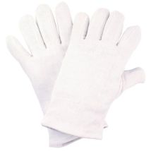 Gant taille 11 blanc tricot en coton catégorie epi i