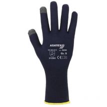 Gant tricot fin pour smartphones pour smartphones et écrans tactiles taille 9 bleu foncé Support : Coton, élasthanne en 388 catégorie epi ii