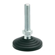 Pie de plástico articulado gn 344 d1 80 mm d2 m 12mm l1 98mm l3 24mm ganter