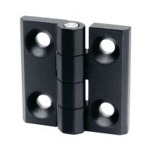Bisagra gn 237 H.50mm An.50mm S.2mm zinc fundido a presión con orificios para tornillos avellanados (Por 10)