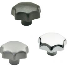 Ganter 6336-KT-40-M8-K Sterngriff din 6336 mit Gewindebuchse Kunststoff d1 40 mm