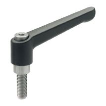 Leva di serraggio regolabile gn 300,1 d1 m 12 mm L1 92 mm L2 40 mm Fila esterna