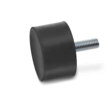 Ganter Normelemente GN 352-125-75-M16-S-55 GPU con avvitamento, Nero, Durchmesser: 125mm Höhe: 75mm