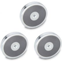 Ganter NormElements, magneti con filettatura interna, gn 50.4-HF-25-M4, materiale magnetico, ferrite duro, 3 pezzi
