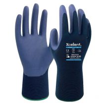 Gants 18-002 nylon/nitrile Jauge 18 Dextérité Bleu marine taille 7 - la paire Xcellent