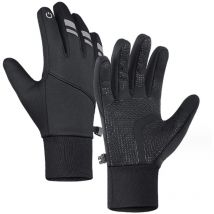 Gants chauds imperméables d'hiver pour hommes et femmes, gants à écran tactile pour la course à pied, le cyclisme, la conduite et le travail en plein