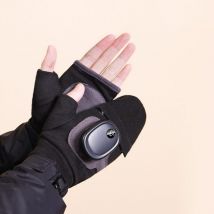 Gants chauffants électriques, gants chauffants pour les mains alimentés par usb, chauffe-mains à température réglable à 3 niveaux, gants chauds