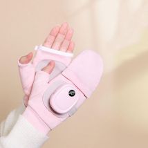 Gants chauffants électriques, gants chauffants pour les mains alimentés par usb, chauffe-mains à température réglable sur 3 niveaux, gants chauds
