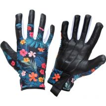 Jardibricodeco - Gants Cuir Chèvre Fleurs L272607p, Carte, '7', Ce, Lahti