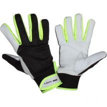Gants Cuir Noir-jaune L271809p, Carte, '9', Ce, Lahti