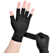 Gants de compression du poignet pour l'arthrite (1 paire), support de poignet en cuivre avec sangle réglable, canal carpien confortable pour la main,