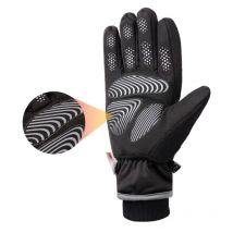 Gants de cyclisme chauds pour hommes, noirs xl
