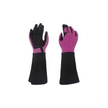 Gants de jardinage, gants de jardinage à manches longues, gants de jardinage longs anti-épines pour la taille des rosiers (hommes) (couleur : noir et