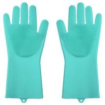 Gants de lavage - Avec picots - Résistants à la chaleur - Peuvent être utilisés pour le nettoyage multi-usages, la maison, la vaisselle, le lavage de