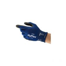 Gants de manutention Ansell HyFlex 11-816 taille 8, Adhérence supplémentaire, bonne dextérité, 1 Paire, Noir, Bleu ( Prix pour 1 paire )
