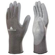 Gants de jardinage VENITEX – 100% polyester – Enduction polyuréthane – Jauge 13 – Taille gant, Matières
