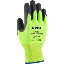 Gants de manutention Uvex Unidur 6659 foam gr taille 8, Résistant aux coupures, 1 Paire, Vert ( Prix pour 1 paire )