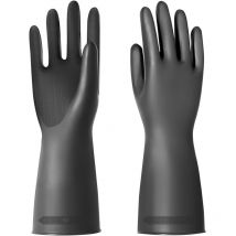 Gants de Nettoyage Imperméables et Réutilisables Gants de Protection en Latex Résistance Aux Acides et Aux Alcalis pour la Peinture, le Jardinage,