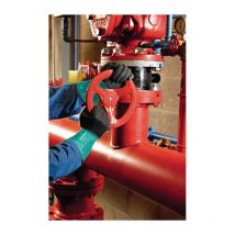 FP - Gant de protection chimique AlphaTec 58-270 Taille 8 vert/gris en 388.EN 374.EN 1149 Kat.III (Par 12)