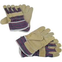 Gants de protection Brüder Mannesmann M41702 Croûte de cuir de porc en 89/686 Taille 10 (xl)