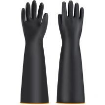 Gants de protection chimiques pour homme - Gants industriels chimiques - Gants longs imperméables - Gants de bassin - Gants de travail résistants à