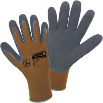 Ldworky - Gants de protection l+d worky 14902-8 100% nylon avec revêtement en latex en 388 risques mecaniques 3131 Taille 8 (m) - noir, marron