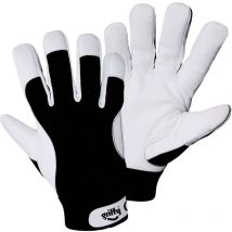 Gants de protection L+d Griffy 1707-12 Côté intérieur : Cuir Nappa, Dos du gant : Spandex - Taille