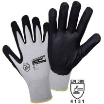 Ldworky - Gants de protection l+d worky 1158-11 100% nylon avec revêtement nitrile en 388 risques mecaniques 4131 Taille 11 (xxl) - noir, gris